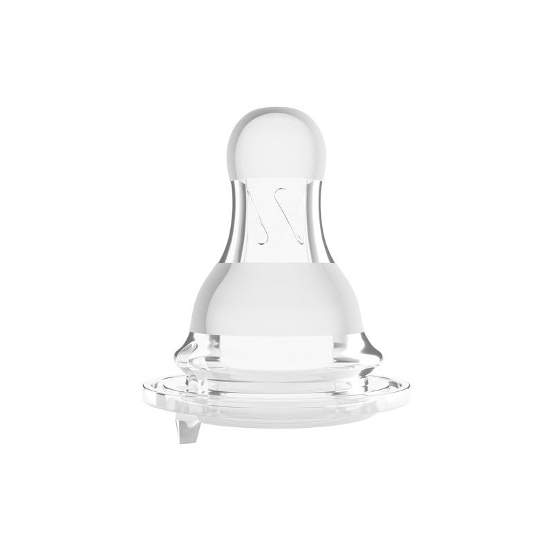 FARLIN Crystal Clear Silicone Nipple / M / 2pcs - Image 1