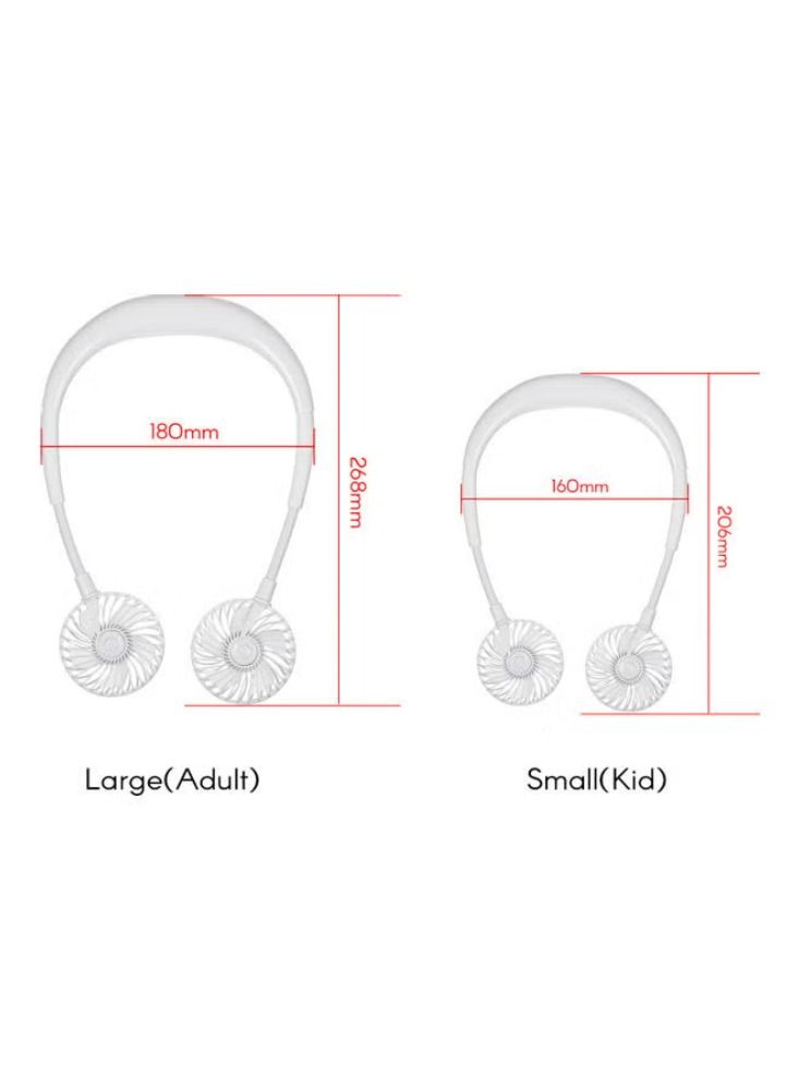 Dream Zone Dual-Headed Fan H32687-WL-su White - Image 3