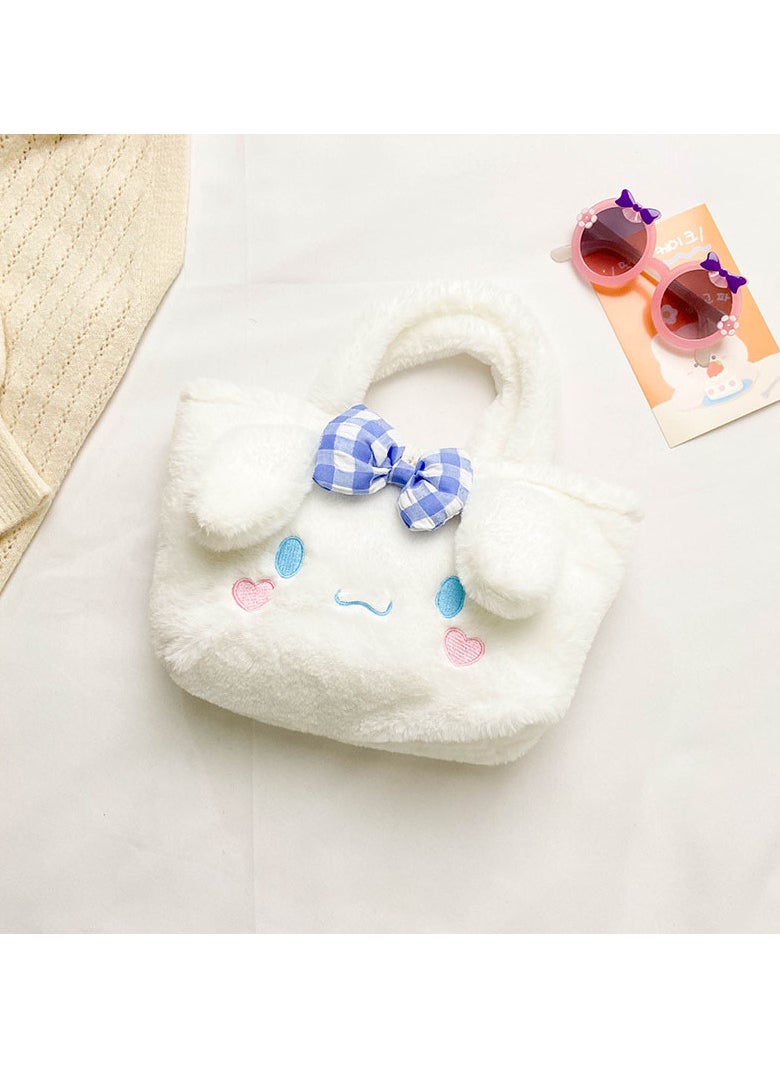 AUTOYSUR Cute Girl Plush Bag Handbags,Kawaii Cute Mini Plush Animal Bag, Girl's Birthday Gift for Bookbag School Supplies 