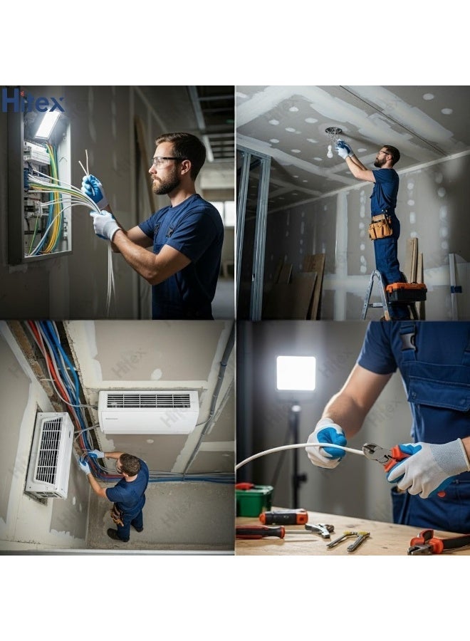 Hitex Round Flexible 2 Core Cable - 0.75 mm to 2.5 mm, White, 2m to 20m Lengths, Ideal for Household, Industrial, and Electrical Wiring Needs - Image 3