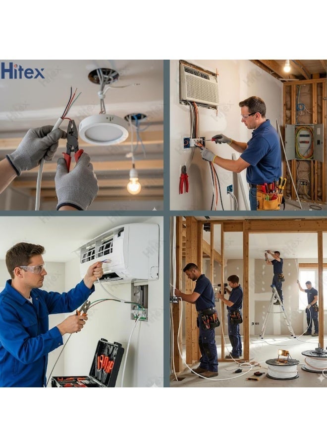 Hitex Round Flexible 2 Core Cable - 0.75 mm to 2.5 mm, White, 2m to 20m Lengths, Ideal for Household, Industrial, and Electrical Wiring Needs - Image 4