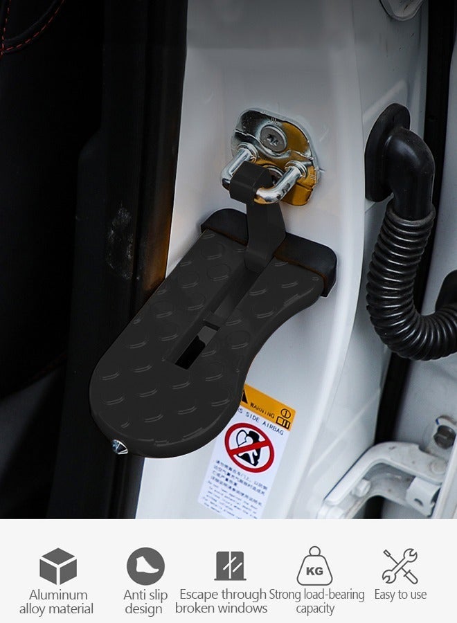 GROIC Multifunction Foldable Car Roof Rack Step Door Pedal Universal Latch Hook Auxiliary Foot Aluminium Alloy Safety Hammer, Auto Parts - Image 2