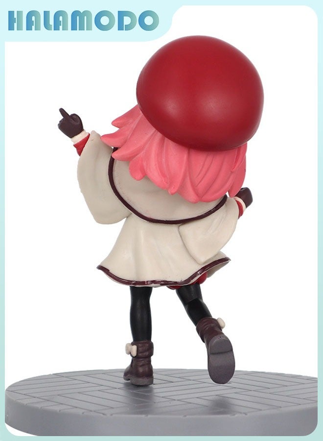 هالامودو جاسوس x عائلة Anya مزورة في ملابس الشتاء حمراء قبعة شخصية أنيمي رائعة، ديكور سطح المكتب وهدية عيد ميلاد ممتعة، 12 سم - Image 2