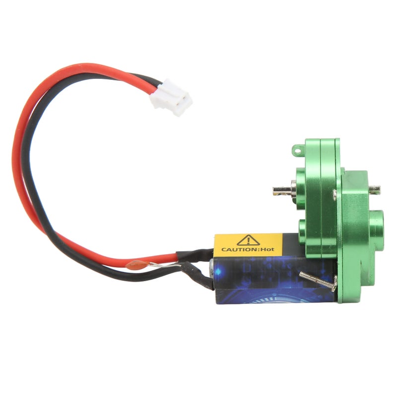 Hobbyfans Transmission Case Gear Box with 66T Brushed Motor Aluminum Alloy RC Parts for Axial SCX24 1/24 RC Car Green - Image 5