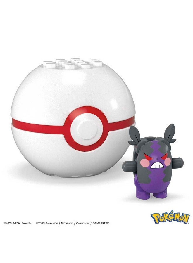 Mega Brands MEGA Pokémon Collectible Morpeko Pokeball Building Toy for Kids Ages 6 and Up - Image 3