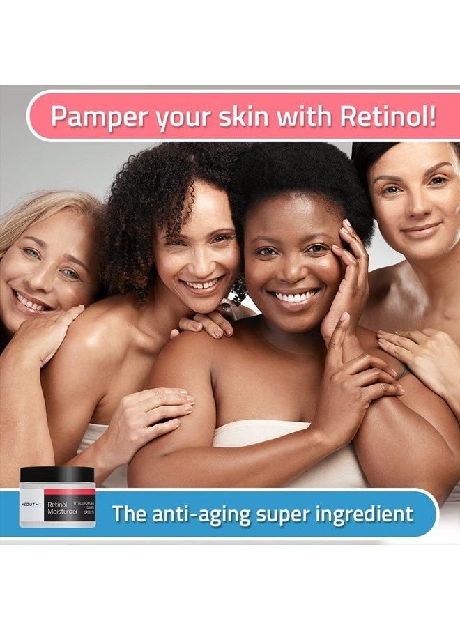 Yeouth - Retinol Face Moisturizer with Hyaluronic Acid, Moisturizer Face Cream for Wrinkle & Dark Spot, Night Cream Moisturizer Face Care, Anti Aging Facial Skin Care Products for Women & Men - Image 1