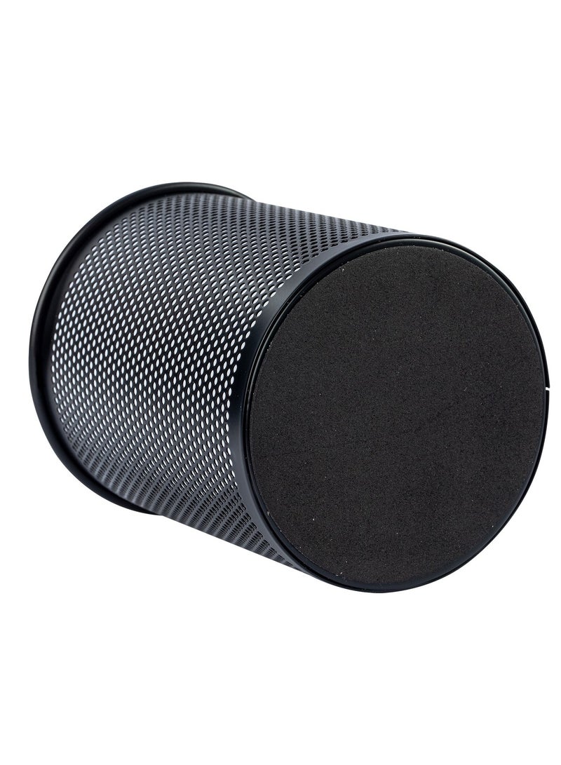 Deli Metal Mesh Round Pen Holder Black - Image 3