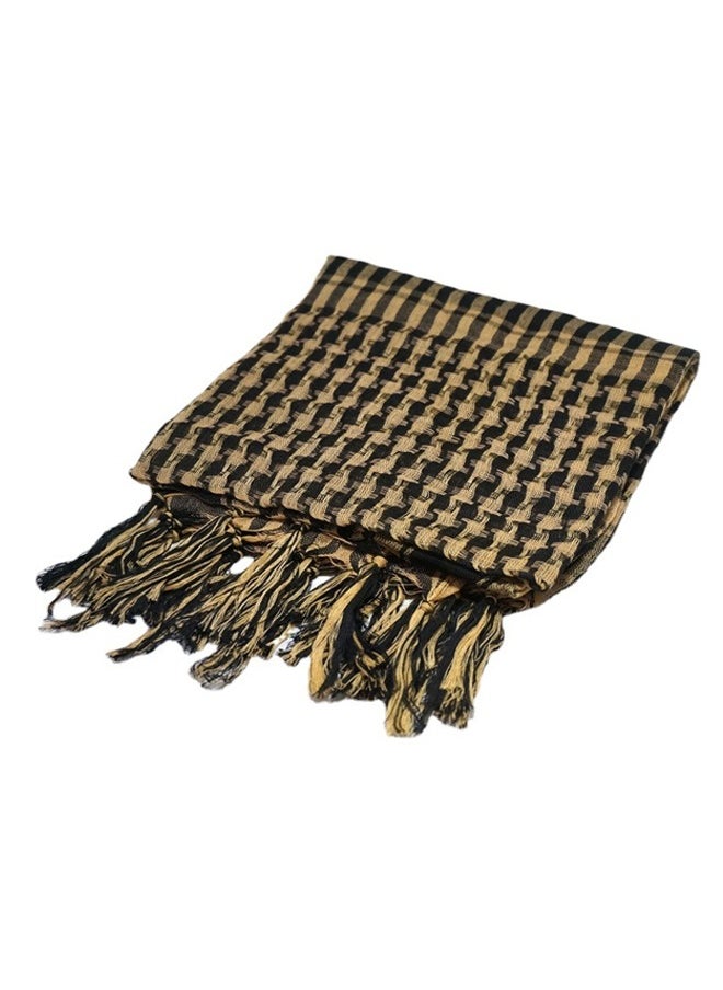 Occuwzz - Polyester scarf windproof and sandproof soft and fashionable plaid square scarf outdoor camping headscarf suitable for men and women for hiking and backpacking - Image 1