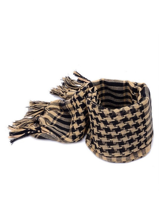Occuwzz - Polyester scarf windproof and sandproof soft and fashionable plaid square scarf outdoor camping headscarf suitable for men and women for hiking and backpacking - Image 1