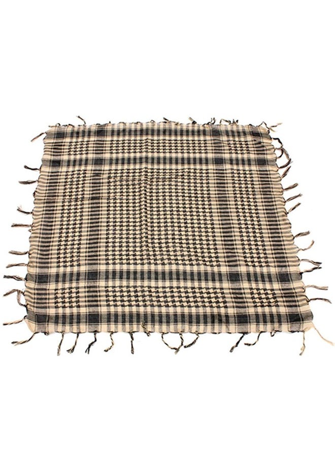 Occuwzz - Polyester scarf windproof and sandproof soft and fashionable plaid square scarf outdoor camping headscarf suitable for men and women for hiking and backpacking - Image 1