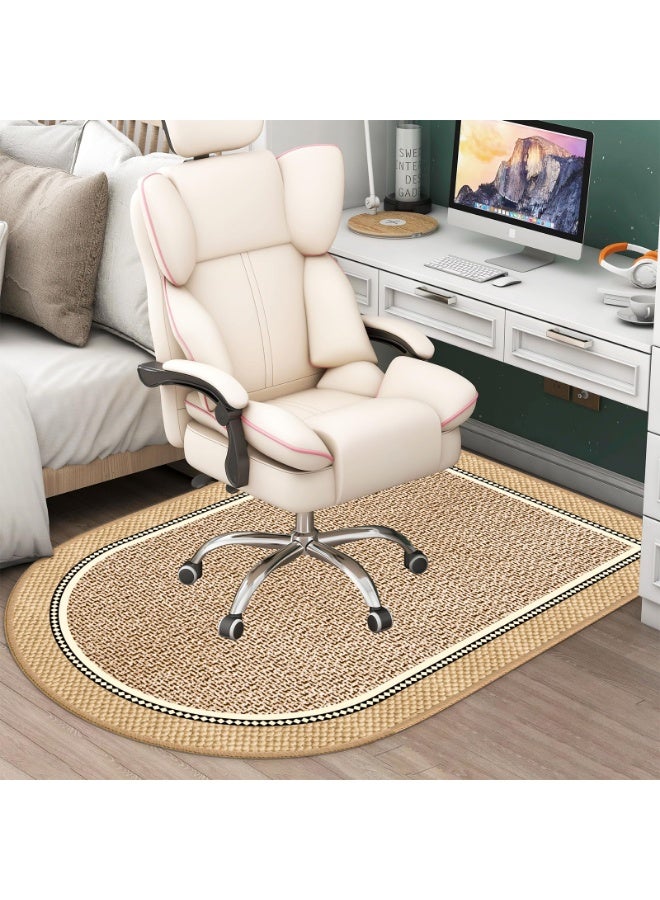 LOKIPA Office Chair Mat for Hardwood Floors, 60x120cm - Thick 5mm Non-Slip Rug, Eco-Friendly Floor Protector for Desk Chairs on Wood, Tile, Marble - Noise Reducing, Machine Washable - Image 2