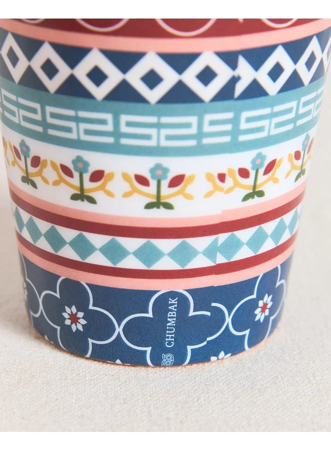 Chumbak Karaikudi Tiles Copper Tumbler, Small, 250ml