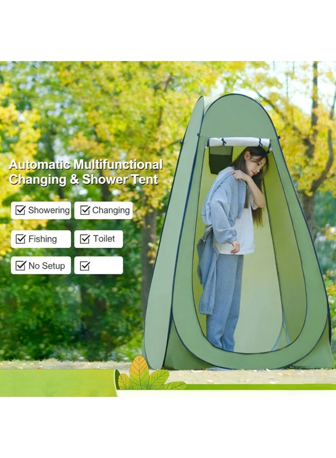 بلومنغ تايم في الهواء الطلق التخييم تغيير خيمة ، التخييم دش وتغيير المأوى ، سميكة ودافئة المحمولة تغيير خيمة ، بسيطة دش الضميمة ، في الهواء الطلق المرحاض خيمة - Image 1