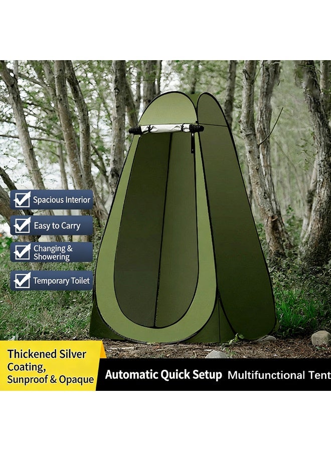 بلومنغ تايم في الهواء الطلق التخييم تغيير خيمة ، التخييم دش وتغيير المأوى ، سميكة ودافئة المحمولة تغيير خيمة ، بسيطة دش الضميمة ، في الهواء الطلق المرحاض خيمة - Image 3