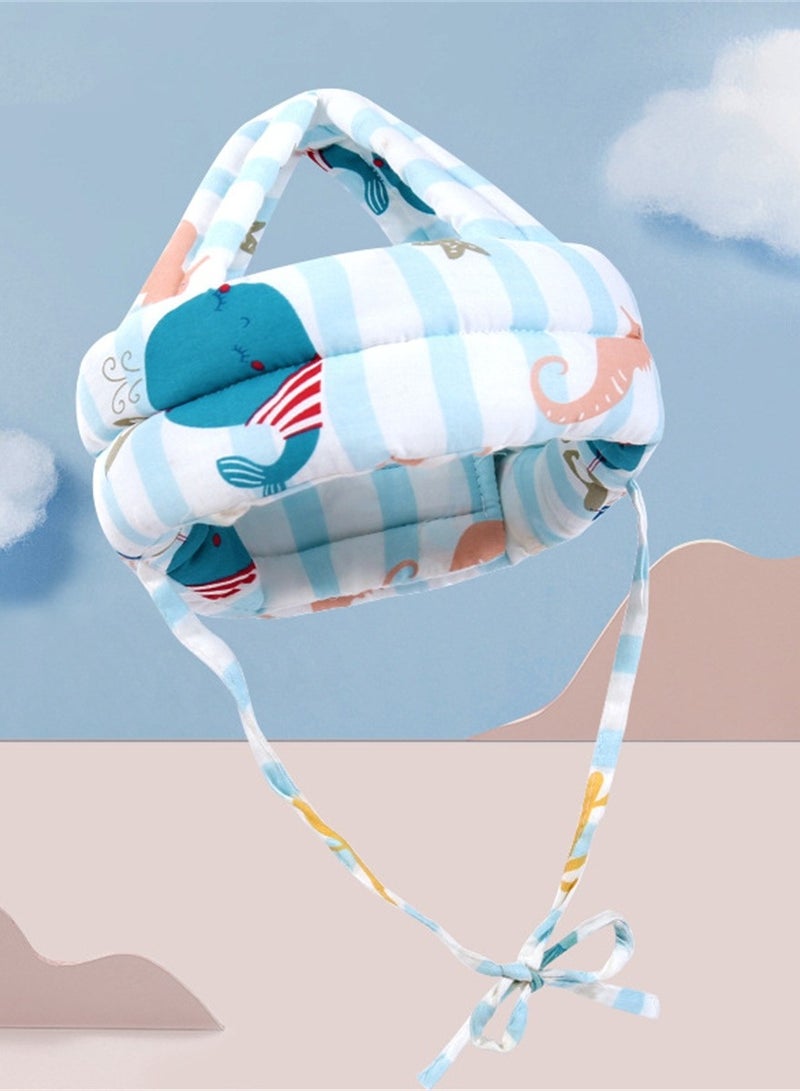 Children head pillow anti-fall head protection pad learning to walk thickened Baby toddler protective head hat  - Image 2