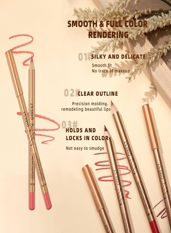 DENESTUP 12 Colors Lip Liner Set, Brown Pink Red Series Lip Liners, Plump Nude Lip Shape No Smudge Longwear Smooth Lip Pen Waterproof Lipstick High Pigmented Natural Lip Makeup Pencil - Image 4