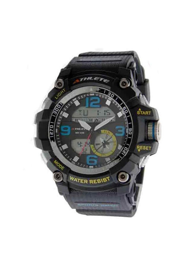 Analog & Digital Polyurethane Wrist Watch ES8590G8NNB - 47mm - Blue