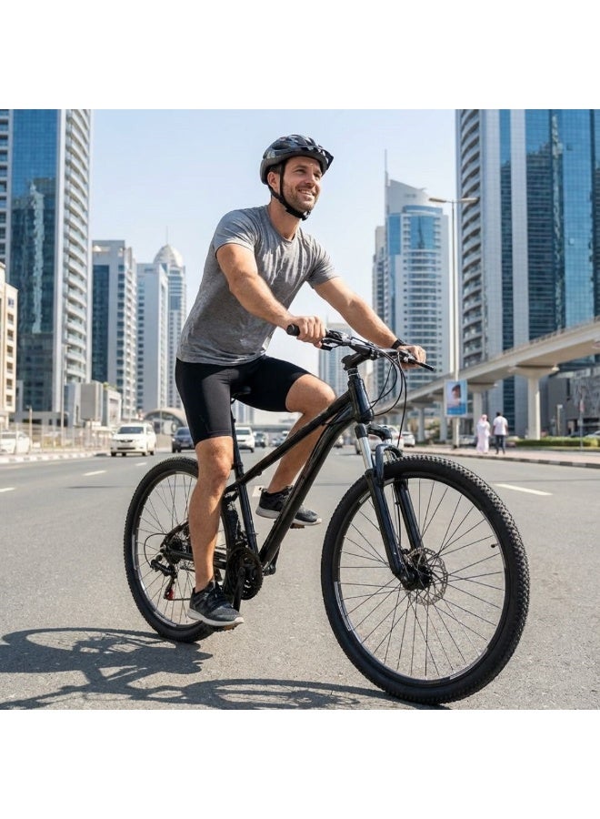 دراجة جبلية فائقة الجودة مقاس 26 بوصة، إطار من الفولاذ الكربوني بـ 21 سرعة، نظام تعليق أمامي، فرامل قرصية مزدوجة، - Image 4