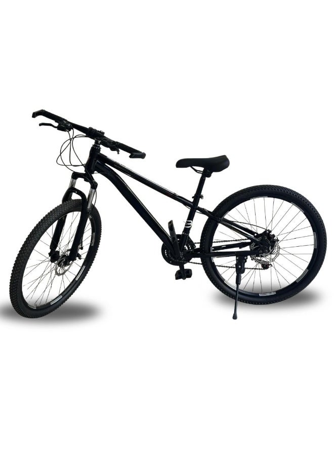 دراجة جبلية فائقة الجودة مقاس 26 بوصة، إطار من الفولاذ الكربوني بـ 21 سرعة، نظام تعليق أمامي، فرامل قرصية مزدوجة، - Image 5