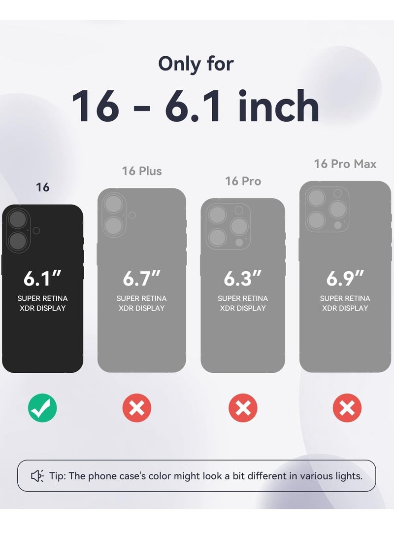 ELTRAZONE Midnight Blue Silicone Case for iPhone 16 [Camera Protection], MagSafe Compatible, Anti-Scratch Microfiber Lining, Includes 2 Screen Protectors - Image 2