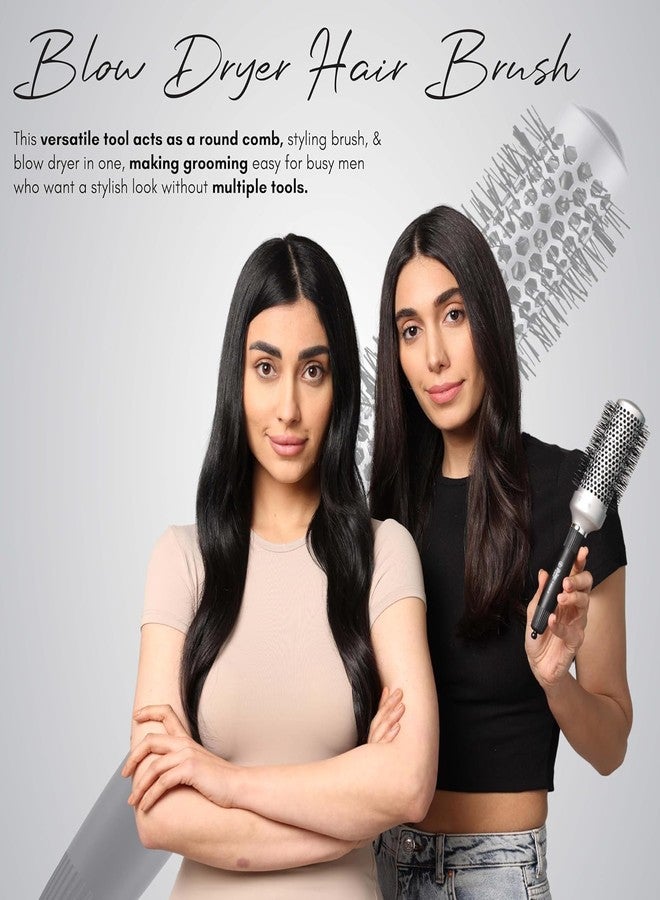 Beauté Secrets Professional Round Brush for Blow Drying Ceramic Ion Thermal Barrel Brush for Precise Styling and Maximum Volume - Lightweight Round Hair Brush for Manageable Hair 25MM - Image 2