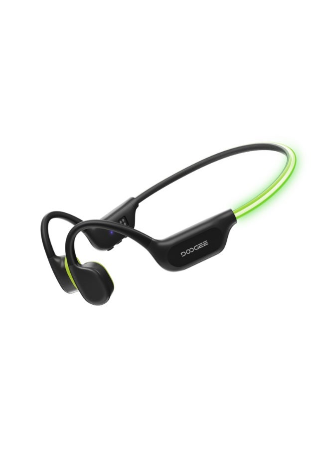 DOOGEE Bone Conduction Headphones, LED Headband, IP68 Waterproof for Swimming, 10 Hours Battery Life, Bluetooth 6.0, MP3 Mode, 32GB Storage, Suitable for Cycling, Swimming and Fitness - Image 1