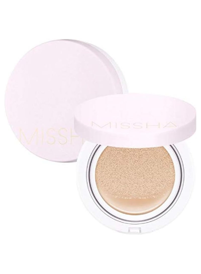 ميشا فFoundation Cushion السحري من ميشا رقم 23 بيج طبيعي للبشرة الفاتحة ذات النغمة المحايدة تغطية خالية من العيوب، لمسة رطبة، تطبيق سهل لجميع أنواع البشرة - Image 1