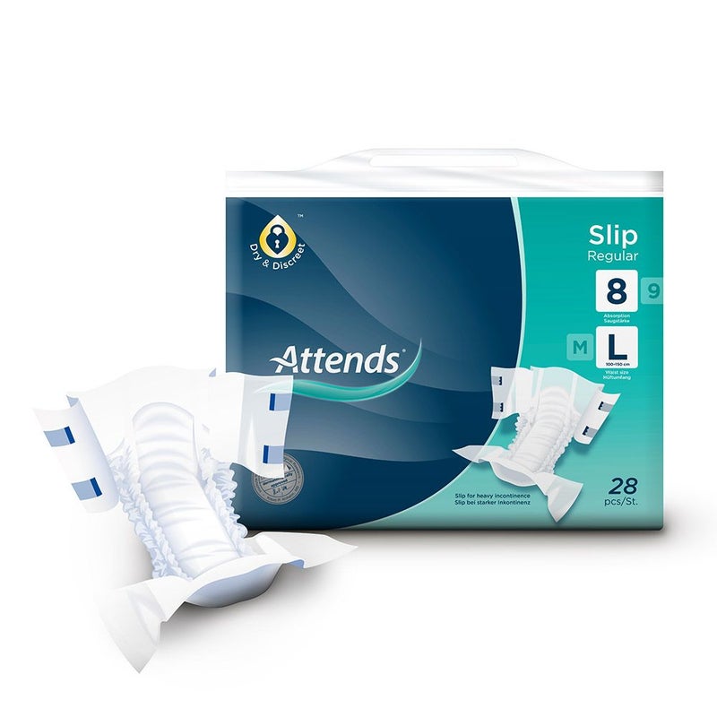 أAttend Slip Regular 8 Large 28's