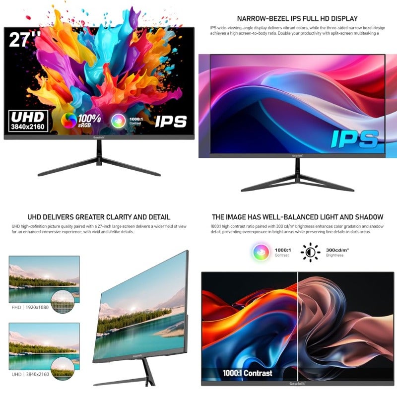 Generic Generic Gawfolk Gaming Monitor Ips Computer Monitors 27 inch Z1EC79A389965F088A558Z