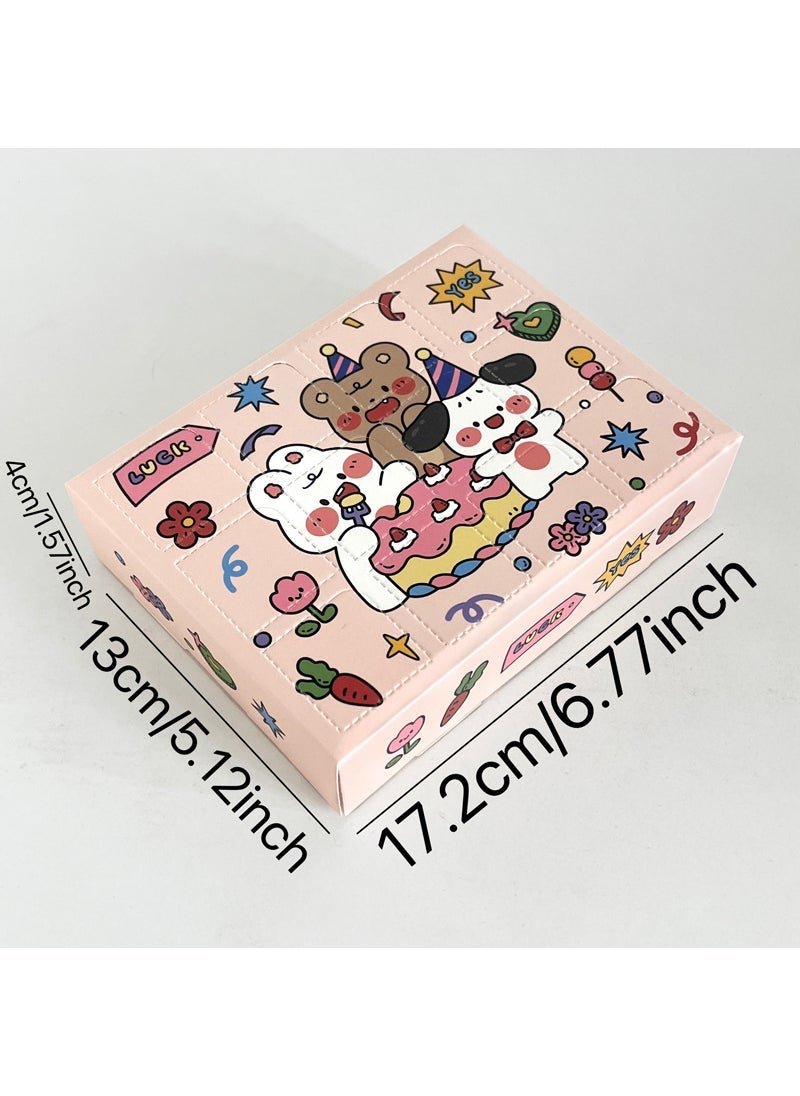 Generic DIY Surprise Blind Box Gift for Birthday Twelve-frame trumpet-cake family portrait (1 set) 