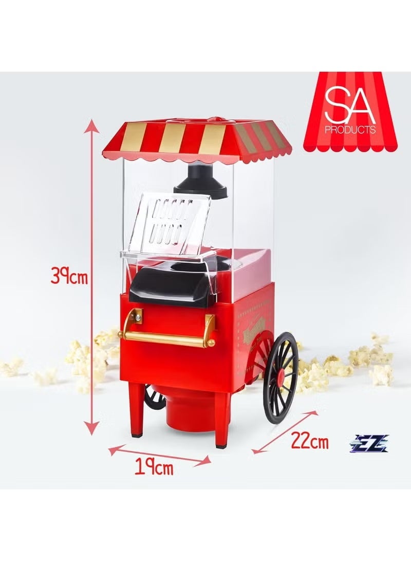 GENNEXT Carnival Popcorn Maker – Vintage-Style Hot Air Popcorn Machine for Healthy Homemade Popcorn, Perfect for Movie Nights - Image 3