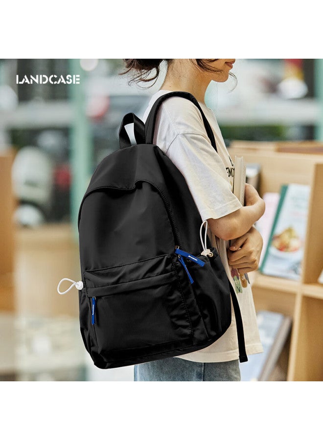 Landcase Backpack For Girls In Middle School, High School, And College, Large Capacity Travel Laptop Bag, 1607 Black - Image 2