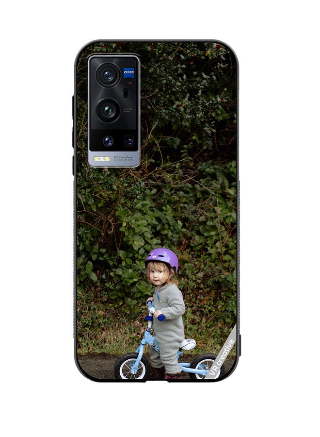 VR CREATIVE Protective Case Cover For Vivo X60 Pro Plus Bicycle Baby Design Multicolour - Image 1