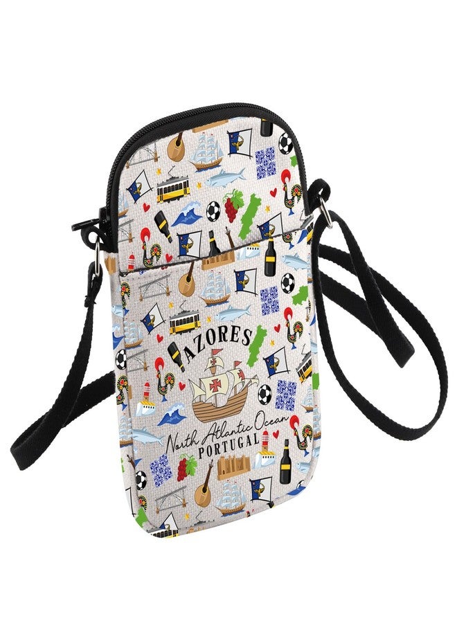 HOLLP Azores Islands Crossbody Bag Pico Island Portugal Gift Atlantic Ocean Small Sling Bag (AZORES) - Image 1