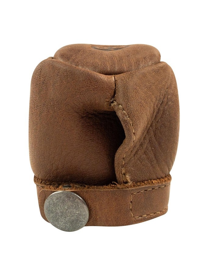 Hide & Drink, Stylish Door Knob & Car Gear Cover, Safety Multi-Purpose Cover, Proof Doors, Baby Proof Door Knob Cover, Full Grain Leather, Handmade, Bourbon Brown - Image 4