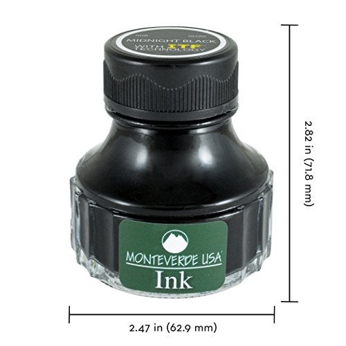 Monteverde USA Ink with ITF Technology, 90 ml Midnight Black (G308MB) - Image 3
