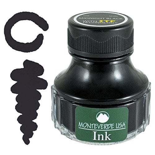 Monteverde USA Ink with ITF Technology, 90 ml Midnight Black (G308MB) - Image 2