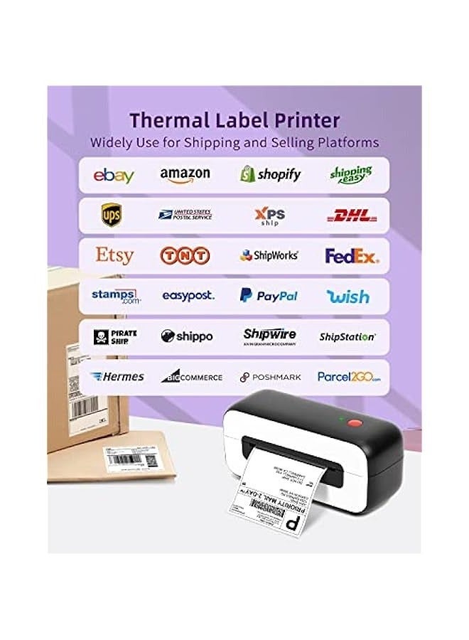 phomemo USB Thermal Label Printer for Shipping Packages - Desktop Label Printers for Small Business - Compatible with USPS, Etsy - Supports Multiple Systems - Black - Image 2