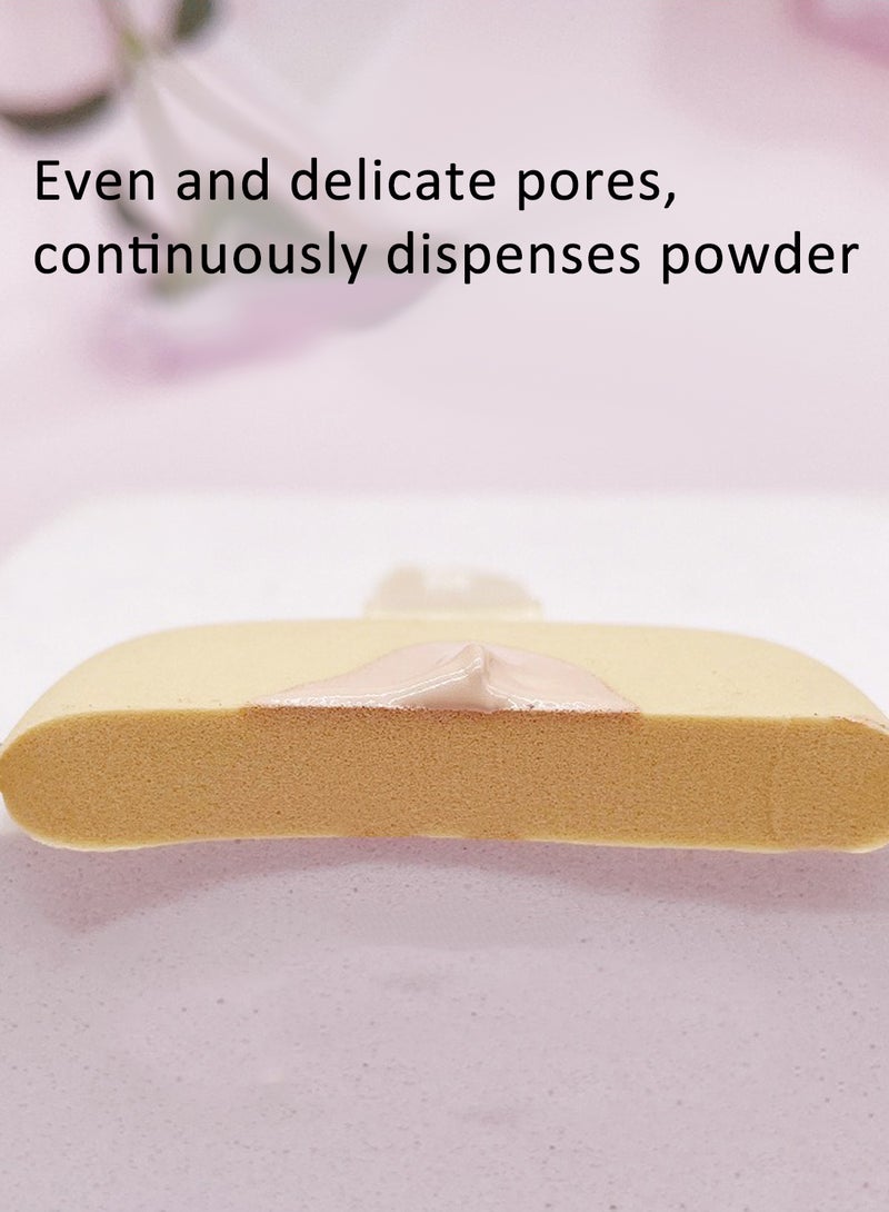 Generic 6Pack Square Powder Sponge Puff, 8.5t Makeup Blending Sponge in Butter Yellow Colors for Flawless Application  - Image 5