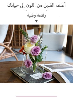 HEROCKX Art vase ornaments, acrylic vase simple flower arrangement ornaments, can be hydroponically cultivated, the vase is suitable for home and desk  - Image 5
