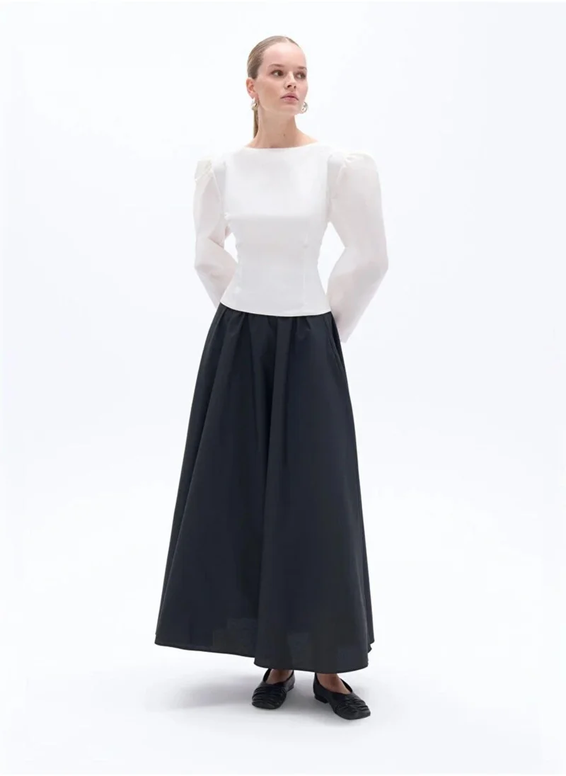 Nocturne Bateau Neck Blouse