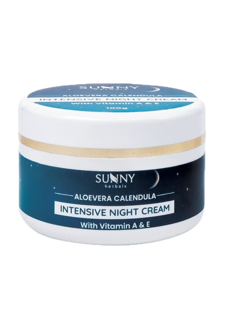 Sunny HERBALS ALOEVERA CALENDULA INTENSIVE NIGHT CREAM-100 GM (Pack of 2) - Image 2