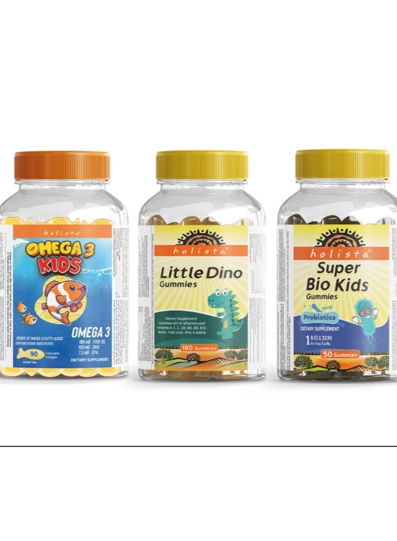 هوليستا باقة هوليستا للأطفال - أوميجا ٣ وفيتامينات ومعادن - Image 1