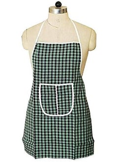 Kuber Industries Checkered Design Cotton Kitchen Apron With Front Pocket Multi 79  - Image 4