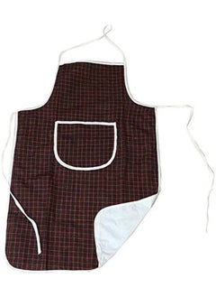 Kuber Industries Checkered Design Cotton Kitchen Apron With Front Pocket Multi 79  - Image 2