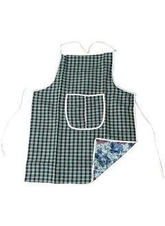 Kuber Industries Checkered Design Cotton Kitchen Apron With Front Pocket Multi 79  - Image 3