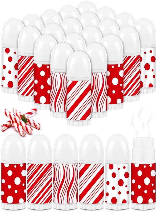 Sacubee 50 Pcs Christmas Lip Balm Bulk Mini Candy Cane Peppermint Flavor Lip Balms Bulk Christmas Stocking Stuffers Xmas Party Gifts Small Thank You Employee Appreciation Gifts for Women Men (Mixed Candy - Image 1