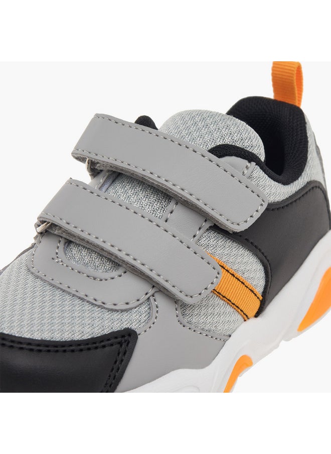 LBL by Shoexpress Boys Panelled Sneakers with Hook and Loop Closure  - Image 4