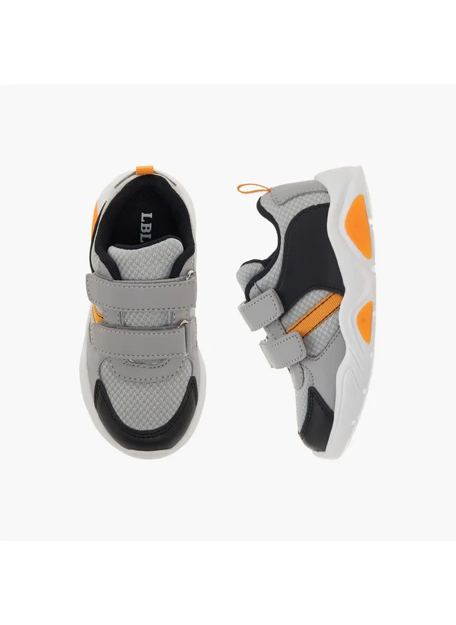 ال بي ال من شو اكسبرس Boys Panelled Sneakers with Hook and Loop Closure