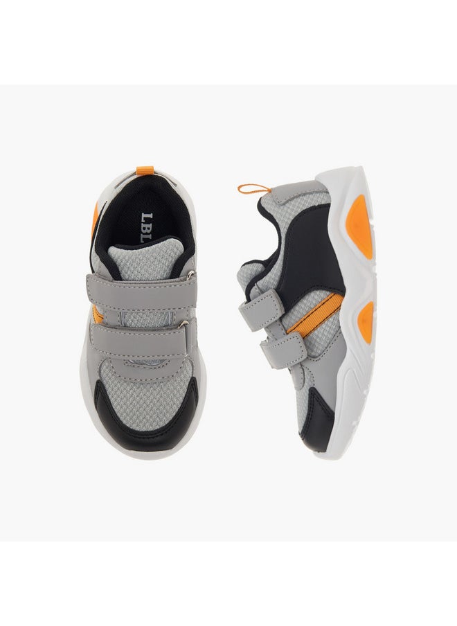 LBL by Shoexpress Boys Panelled Sneakers with Hook and Loop Closure  - Image 1